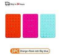 Étui De Téléphone À Ventouse En Silicone Double Face,Support Détachable,Ventouse En Caoutchouc De Silicone Pour Selfies Et Vidéos,Coussin Fixe.3Pc Set 5.