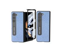 Étui De Téléphone Abeel Integrated Diamond Series Black Edge Avec Support (Bleu Saphir) Compatible Avec Le Samsung Galaxy Z Fold5