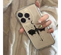 Étui de téléphone anti-chute transparent avec graphique de dragon compatible avec iPhone 16/15 XR /7/8, compatible avec iPhone 15 Pro Max/12 Pro Max/13 Pro Max, 13, 14, 11, 12, P14, P11 Étuis souples,