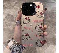 Étui de téléphone antichoc à la mode avec éléments de chat, ligne dégradée laser, protection intégrale anti-chute, compatible avec Apple/Galaxy. Cadeau de printemps, version internationale, pas la ver