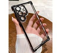 Étui de téléphone antichoc de couleur unie avec bord électrolytique, convient pour iPhone 15 Pro Max/16 Pro Max/16 Pro/14 Pro Max/14 Pro/13 Pro Max, 16, Galaxy S21 5G/S21 Ultra/S22/S22 Ultra/S23/S23 U