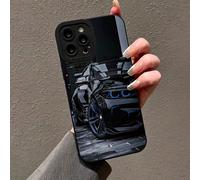 Étui de téléphone antichoc peint en noir avec bord de précision, compatible avec iPhone P14 Pro Max, P13, P11 dessin animé, P12 Antichoc XR dessin animé, 7/8, GES2, XS, applicable à P15, P16, P16 Pro,