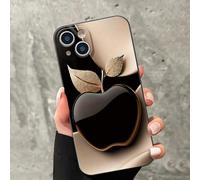 Étui de téléphone antichoc résistant aux rayures avec peinture 3D en pomme à bord perforé de précision, compatible avec 14 Pro Max, 13, 12, 11, XR, 7/8, Galaxy S24, A03s, A04, A12, A13, A14, A21s, A22