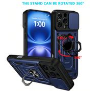 Étui de téléphone antichute de qualité militaire, résistant aux chocs, avec support caché, compatible avec Apple 17 Pro Max, 11/12/13/14/15/16 Pro Max, Galaxy S22/23/24/S25+ Ultra, A04/A05/A14/A15/A24