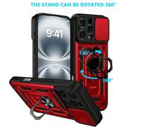Étui de téléphone antichute de qualité militaire, résistant aux chocs, avec support caché, compatible avec Apple 17 Pro Max, 11/12/13/14/15/16 Pro Max, Galaxy S22/23/24/S25+ Ultra, A04/A05/A14/A15/A24