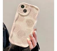 Étui de téléphone avec protecteur d'écran à bord ondulé Rose Bud compatible avec Apple 7/8/X/XR/XSMAX/11/12/13/14/15/16/17Promax, A14/A15/A16/A17/A04/A05/A06/A07/A54/A55/A56/A57/A34/A35A/36/A37/S26/S2