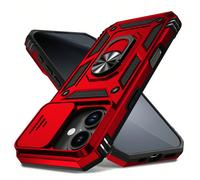 Étui de téléphone avec support antichoc de qualité militaire, anneau rotatif à 360°, protecteur d'objectif, compatible avec Apple 11/12/13/14/15/16 Pro Max, Galaxy S22/23/24/25+ et A04/A05/A14/A15/A24