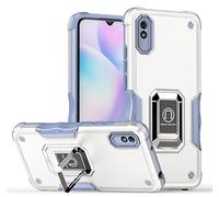 Étui de téléphone compatible avec Xiaomi Redmi 9A Case, couverture de protection anti-chute de qualité militaire avec béquille rotative à 360 °, protection antichoc double couche pour téléphone