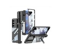 Étui De Téléphone Compatible Samsung Galaxy Z Fold5 Avec Fenêtre Et Objectif Intégré (Noir) : Pour Samsung Galaxy Z Fold5