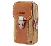 Étui de téléphone de ceinture - Étui de téléphone universel pour hommes - Large gamme d'applications Sac de taille de ceinture en nylon Organisateur de randonnée de camping avec étui de téléphone port