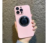 Étui de téléphone de Charge sans Fil de Luxe pour iPhone 14 13 12 11 Pro Max Plus magnétique Hard PC Hard PC HOCKProof, Rose, pour iPhone 14plus