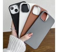 Étui de téléphone de luxe à texture de litchi, combinaison de 4 couleurs, noir, gris, marron, beige, compatible avec Étui & Étui Galaxy, Étui de téléphone, compatible avec Étui 13, compatible avec Étu