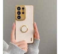 Étui de téléphone de voiture magnétique haut de gamme avec support, texture en faux crocodile électroplaqué, anti-chute aux quatre coins, compatible avec Apple 11/12/13/14/15/16 Pro Max, S22/23/24+ U