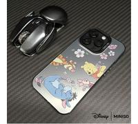 Étui de téléphone Disney Winnie l'ourson Fleurs de cerisier, convient pour les séries iPhone 17/17 Pro/17 Pro Max/17 Air/16/15/14/13/12/11/X. Étui iPhone 17 Pro Max, étui iPhone 17 Pro, étui iPhone 17