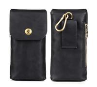 Étui de téléphone en cuir pour homme, pochette à clip de ceinture pour téléphone portable, pochette en cuir sécurisée et durable avec boucle de ceinture pour iPhone 15, 14, 13, 12, 11 Pro Max, 15