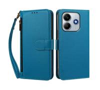Étui de téléphone en cuir synthétique résistant aux chocs compatible avec Redmi Note 14 5G (étranger / domestique) / Xiaomi Poco M7 Pro 5G (Étranger) / Redmi Note 14 5G (Inde) Étui folio à rabat