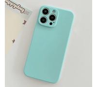 Étui de téléphone en matériau anti-choc à bord droit vert menthe compatible avec Apple///Redmi/VIVO/OPPO IPhone X/XS,iPhone 12,iPhone 12 Pro,iPhone 12 Pro Max,Galaxy S20 FE,Iphone 13,Galaxy S22,Galaxy