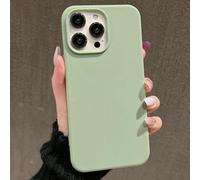 Étui de téléphone en silicone avec grand trou, couleur unie minimaliste. Étui de protection de téléphone mat et créatif, antichoc, compatible avec 11 12 13 14 15 16 Plus, 13 ProMax, XR, 16, 14 Plus, 1