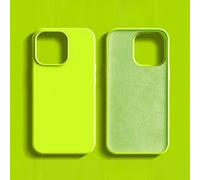 Étui de téléphone en silicone de couleur unie de 2,0 mm d'épaisseur en silicone liquide compatible avec les séries Apple 16, 15, 14, 13, 12, 11 Pro Max et Galaxy S24U, S23, S22, S25. Housse de protect