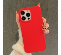 Étui de téléphone en silicone, design à trous bonbons, couleur unie mate rouge. Étui de protection créatif antichute compatible avec Apple 11, 12, 13, 14, 15, 16, Plus, 13 Pro Max, XR, 16, 14 Plus, 14