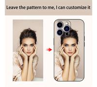 Étui de téléphone en silicone liquide personnalisable DIY, coque de protection antichute et antichoc, cadeau pour anniversaire et jours fériés. Noir mat compatible avec 16e/16/15/14/13/12/11/16 Pro, G