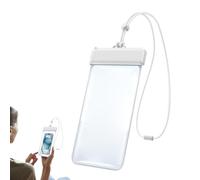 Étui de téléphone étanche pour la plongée avec tuba - Pochette entièrement scellée certifiée IPX8, sac étanche universel de 6,9 pouces, protecteur de téléphone sous- à écran tactile avec cordon |