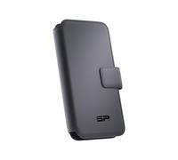 Étui de téléphone magnétique - SP CONNECT - A Rabat + M - Porte-cartes intégré - Couleur noire - Semi-rigide