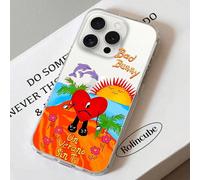 Étui de téléphone Maluma "Yo Perreo Sola" Transparent Compatible avec 16/15/11/13/14 Pro Max Plus/X/Xr/Xs Max/12mini - Coque transparente, Coque compatible avec 17 Case, 17 Pro Case, 17 Pro Max Case i