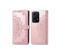 Etui de télephone Mandala pour Honor 200 Lite - Rose Doré