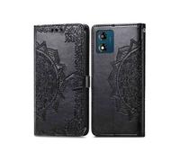 Etui de télephone Mandala pour Motorola Moto E13 - Noir