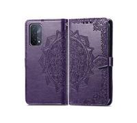 Etui de télephone Mandala pour Oppo A74 (5G) / A54 (5G) - Violet