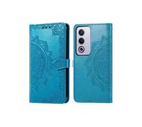 Etui de télephone Mandala pour Oppo A80 5G - Turquoise