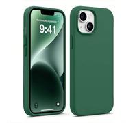 Étui de téléphone minimaliste de couleur unie [style liquide à la mode] Étui de téléphone vert unicolore | Design minimaliste | Résistant aux chocs et aux rayures | Compatible avec iPhone 17, 16 Pro M