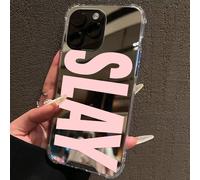 Étui de téléphone miroir anti-chute vintage avec impression de lettres SWAG compatible avec IPhone 13/11/17/17pro/16/14/15/15pro/15 Plus/15 Promax/11pro/12pro/13pro/14pro/12mini/13mini/11promax/12prom