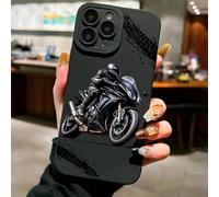 Étui de téléphone mode de rue graphique de motard compatible avec iPhone 16 Pro Max, 14, 13, 12, 11 Pro Max, XS Max, X, XR, 8, 7, 6S, Plus, Mini, et Galaxy A13 4G, S21 FE 5G, A15, A21S, A34, A12, A50,