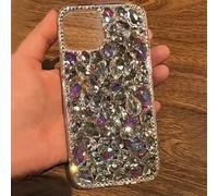 Étui de téléphone mode Luxury Blingbling avec pierres précieuses et strass, compatible avec Samsung Galaxy S22 S23 S24 Ultra A12 A13 A14 A52 A53 A72 A23 A34 et 11 12 13 14 15 Plus 16 Pro Max. Coque de