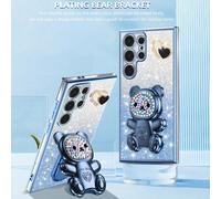 Étui de téléphone multifonction et support, compatible avec iPhone 16 Pro Max/15 Pro Max/14 Pro Max/13 Pro Max/12 Pro Max/11 Pro Max/XS Max/7/8 Plus, A35/A15/S24U, comprend un support en forme d'ours,