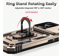 Étui de téléphone multifonctionnel avec support rotatif à 360°, résistant aux chocs et aux rayures, compatible avec iPhone 16 Pro Max, Redmi Note 11/12/13 Pro+, Pixel 9 Pro, 11/12/13/14/15 Pro Max, A1