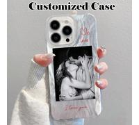 Étui de téléphone personnalisé à la mode pour couple/amis/animal de compagnie, compatible avec 11, 12, 13, 14, 15, 16 Pro Max, S23, S24, S25 Ultra 5G, A13, A14, A15, A16, A33, A34, A35, A55, A56, 2025