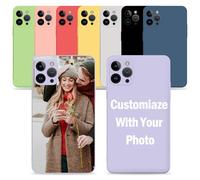Étui de téléphone personnalisé pour iPhone 16 15 14 23 Mini Pro Max Plus Concevez Votre Propre étui Photo/Texte/Logo personnalisé Cadeau Unique pour la Famille et Les Amis
