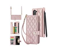 Étui De Téléphone Pliable Et Multifonctionnel Style Chanel, Compatible Avec Le Samsung Galaxy Z Fold7 (Or Rose) : Pour Samsung Galaxy Z Fold7