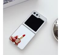 Étui de téléphone pliable minimaliste avec miroir compatible avec Samsung Galaxy Z Flip3 5G/Galaxy Z Flip 4 5G/Galaxy Z Flip 5 5G/Galaxy Z Flip 6 5G/Galaxy Z Flip 7 5G/Galaxy Z Flip 8 5G Étui de télép