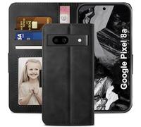 Étui de téléphone portable pour Google Pixel 8A cover, flip cover Google 8A premium étui en cuir portefeuille [fente pour cartes][aimant][stand] coque de téléphone portable pour 8A
