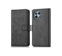 Etui de télephone portefeuille de luxe pour Fairphone 5 - Noir
