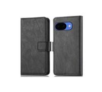 Etui de télephone portefeuille de luxe pour Google Pixel 10a - Noir