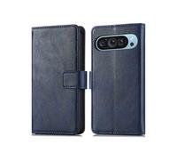 imoshion Étui de télephone portefeuille de luxe pour Google Pixel 9 Pro XL - Bleu foncé