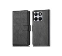 Etui de télephone portefeuille de luxe pour Motorola Edge 70 Fusion - Noir