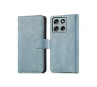 imoshion imoshion Étui de télephone portefeuille de luxe Motorola Moto G86 Power Bleu clair Bleu clair