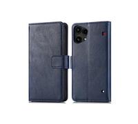 Etui de télephone portefeuille de luxe pour Nothing Phone (3a) Lite - Bleu foncé