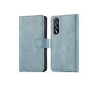 Etui de télephone portefeuille de luxe pour OnePlus Nord 5 - Bleu clair